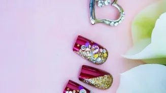 Why Shorter Statement Nails Could Make Bold Festive Designs Easier To Wear