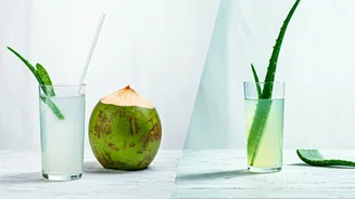 Coconut Water vs. Aloe Vera Juice: A Calorie and Health Showdown