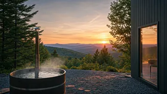 Virginia's Top-Rated Airbnb: Secluded Cabin with Wood-Fired Hot Tub & Shenandoah Views