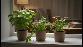 Windowsill herb garden project introduces 4 aromatic greens perfect for low-light monsoon