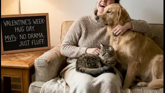 Valentine's Week: The Only Hug That Doesn't Come With Drama: Why Your Pet Dog and Cat are the MVPs of Hug Day
