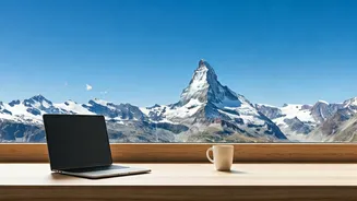 Enjoy Breathtaking Alpine Views Remotely Working From Almaty Cafe Desks