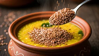 Get Easy Omega 3 Boost Mixing Flaxseeds Into Indian Dal