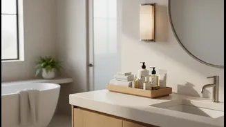 A Better Bathroom Retreat Starts With Light, Storage And Less Visual Clutter