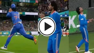 WATCH: Tilak Varma takes stunning boundary catch to help dismiss Travis Head in 2nd T20I vs AUS at MCG