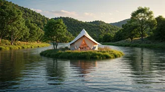 Glamping On River Islands Beats Overcrowded Commercial Hills