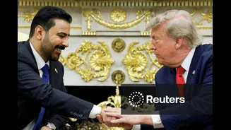 After Mourning Khamenei, Iraqi PM Shakes Hands With Trump But Keeps Silent On Iran