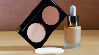 Metallic makeup shifts to everyday glam