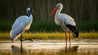 Cranes vs. Storks: Unraveling the Elegant Differences Between These Graceful White Birds