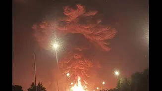 Fighting Between Thailand And Cambodia Enters 4th Day As Buriram's Skies Glow Red