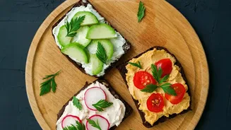 Open-Faced Sourdough Toasts Can Carry Vegetables, Cheese and Spreads