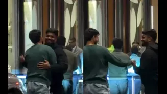[WATCH] IND vs NZ 2026: Jitesh Sharma hugs Sanju Samson, greets teammates in Nagpur