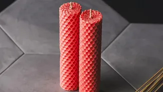 The Homemade Wax Candle Project Depends On Correct Temperature Control During Pouring