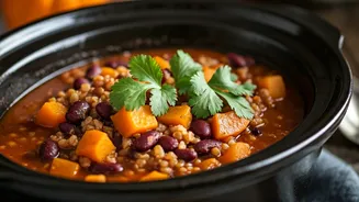Effortless Slow Cooker Pumpkin Chili: A Hearty, Vegan Delight