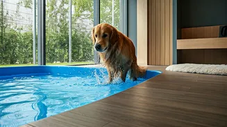 Traveling Families Inundate Luxury Pet Hotels Featuring Splash Zones