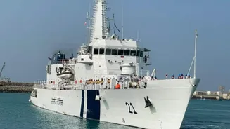 Indian Coast Guard Ship Sarthak makes first-ever visit to Iran’s Chabahar port