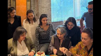 Photos: Soha Ali Khan, Saif Ali Khan Celebrate Sharmila Tagore’s 81st Birthday