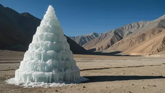 Why High-Altitude Communities Rely On Ladakh’s Ice-Stupa Tech For Seasonal Irrigation Needs