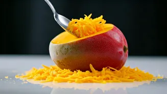 This Viral Frozen Mango Scraping Hack Makes Instant Fruit Snow