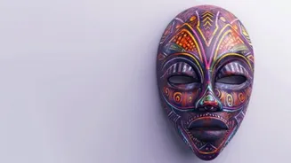 How to make masks with clay and natural paints