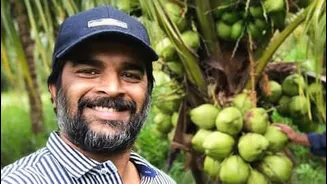 Actor Madhavan turns unused Palani plot into lush coconut farm