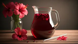 Sweet Hibiscus Tea Is The Ultimate Floral Aesthetic Drink