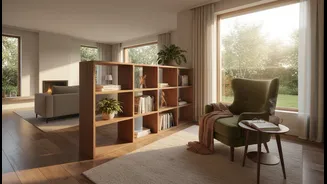 A Reading Nook Should Feel Separate Without Blocking The Room