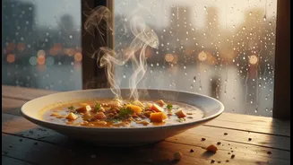 How Rainy Weather Influences Taste, Mood And Seasonal Food Choices