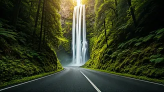 Road Trips Feel Better Near Waterfalls