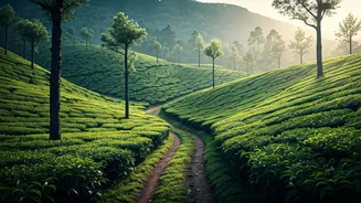 Munnar Emerald Green Tea Plantations Offer Pristine Morning Escape Routes