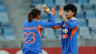 Charani makes T20I history for India