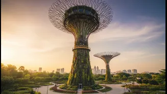 Vertical Planting Makes Gardens by the Bay a Different Kind of Botanical Experience