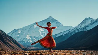 Everest Ascent Begins with Grace: Mountaineer's Bharatnatyam at Base Camp Captivates