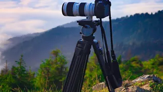 How Camera Telephoto Lenses Compress Distances To Match Visual Horizon Moon Perceptions