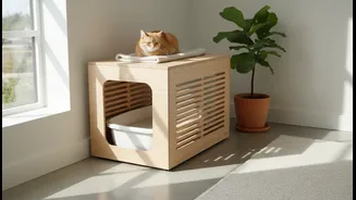 Litter Boxes Need Privacy, Ventilation And Daily Access For Cleaning