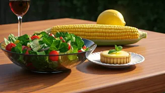 Salads, Corn And Lemon Desserts Own June Menus