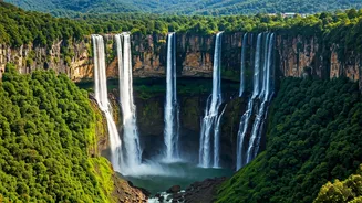 Meghalaya's Seven Sisters Falls: Anand Mahindra's 'Poetry in Motion' Spectacle