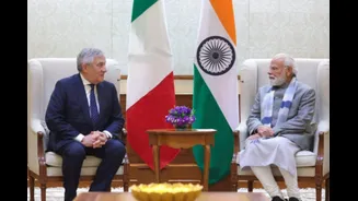 PM Modi Meets Italy's Deputy Prime Minister Tajani