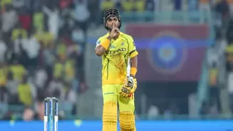 Kartik Sharma brings out ‘silence’ celebration after scoring second IPL 2026 half century in game against Lucknow Super Giants
