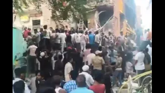 Several Feared Trapped As 5-Storey Building Collapses In Delhi’s Seemapuri, Rescue Operation Underway