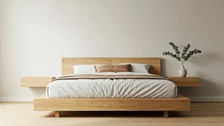 Modern Bedrooms Love Minimalist Low-Profile Wooden Platform Bed Styling Layouts