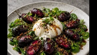 Pickled Watermelon Rind & Grilled Peach Salad, Burrata With Charred Jamun: Summer Recipes By Chef Ajay Chopra