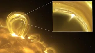Coalescing magnetic ropes explain mysterious solar nanojets