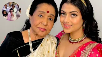 Asha Bhosle Antim Darshan: Granddaughter Zanai Struggles To Hold Back Tears, Breaks Down