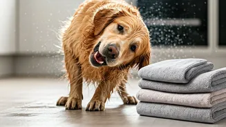 Keep Floors Clean Wiping Muddy Paws With Microfiber Pet Towels
