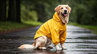 Buy Your Pup A Durable Rain Jacket For Wet Walks