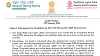 UGC NET December 2025 Answer Key To Be Released By January 15; Here’s How To Download And Challenge At ugcnet.nta.nic.in