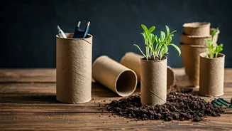 7 Clever Ways to Transform Toilet Paper Rolls into Home Organizers & Garden Helpers