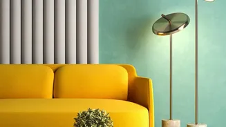 Modern Interiors Pair Gold Leaf with Concrete for Strong Material Contrast