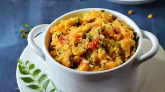 Andhra's Pesarattu Upma Combines Crisp Edges With a Soft Filling